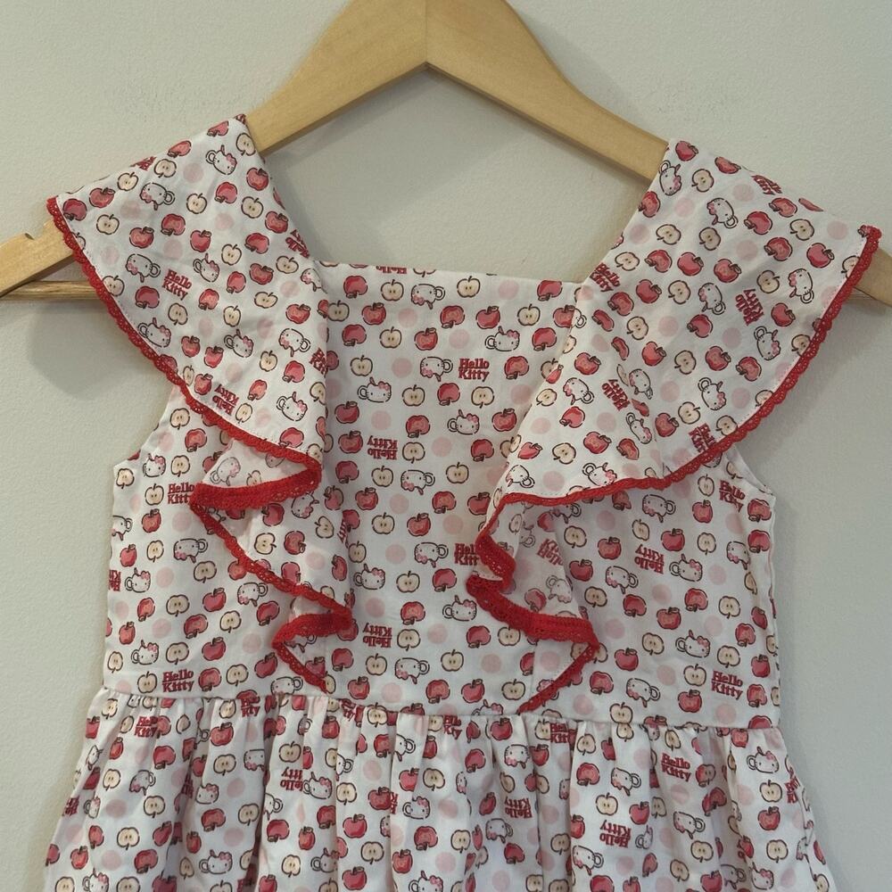 Girls Hello Kitty Apple Dress NEW sz 120 XS Girl's Hello Kitty Dress - Picture 10 of 11